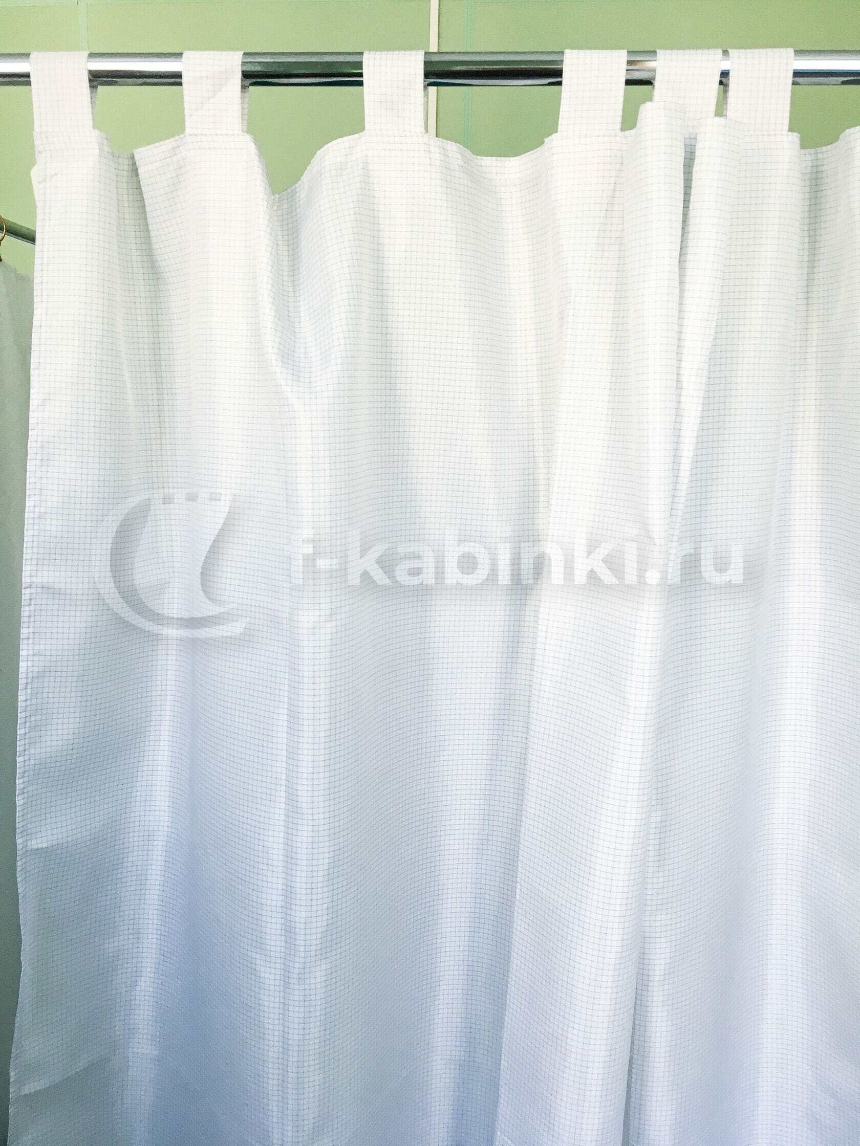 Антистатические шторы белые для физиокабинета